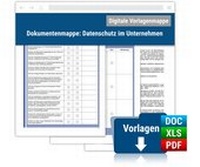 Abbildung von: Dokumentenmappe: Datenschutz im Unternehmen - Forum Verlag Herkert