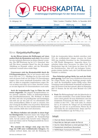 Abbildung von: Fuchs-Kapital - Fuchsbriefe Dr. Hans Fuchs