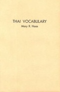 Cover: Thai Vocabulary - Spoken Language Services Inc.,U.S.