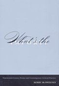 Cover: What's the Import? - MQUP