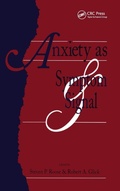 Cover: Anxiety as Symptom and Signal - Analytic Press,U.S.