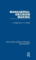Cover: Managerial Decision Making - Routledge
