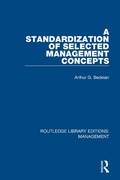 Cover: A Standardization of Selected Management Concepts - Routledge