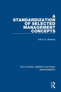 Abbildung von: A Standardization of Selected Management Concepts - Routledge