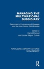 Cover: Managing the Multinational Subsidiary - Routledge