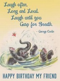 Enlarge image Cover: Baby Elephant Bathing. 6 Cards, Individually Bagged with Envelopes - Laughing Elephant