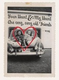 Cover: Girls on a Retro Car. 6 Cards, Individually Bagged with Envelopes - Laughing Elephant