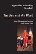 Cover: Approaches to Teaching Stendhal's the Red and the Black - Modern Language Association of America