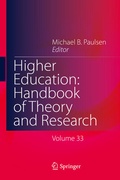 Cover: Higher Education: Handbook of Theory and Research - Springer