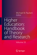 Cover: Higher Education: Handbook of Theory and Research - Springer
