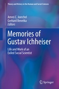 Cover: Memories of Gustav Ichheiser - Springer