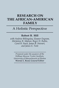 Cover: Research on the African-American Family - Praeger Publishers Inc
