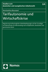 Abbildung von: Tarifautonomie und Wirtschaftskrise - Nomos