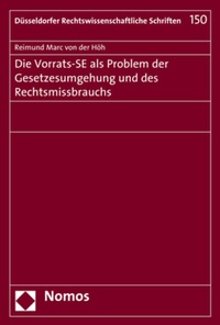 Abbildung von: Die Vorrats-SE als Problem der Gesetzesumgehung und des Rechtsmissbrauchs - Nomos