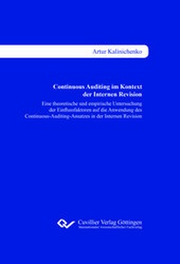 Abbildung von: Continuous Auditing im Kontext der Internen Revision - Cuvillier Verlag