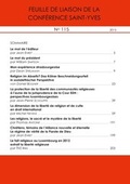 Cover: Feuille de liaison de la Conf&eacute;rence Saint-Yves - BoD - Books on Demand