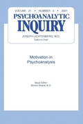 Cover: Motivation and Psychoanalysis - Analytic Press,U.S.