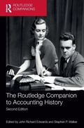 Cover: The Routledge Companion to Accounting History - Routledge