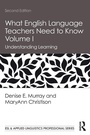 Cover: What English Language Teachers Need to Know Volume I - Routledge