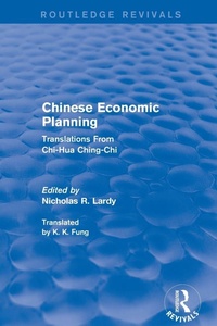 Enlarge image Cover: Chinese Economic Planning - Routledge