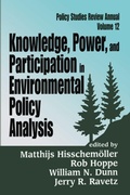 Cover: Knowledge, Power, and Participation in Environmental Policy Analysis - Routledge