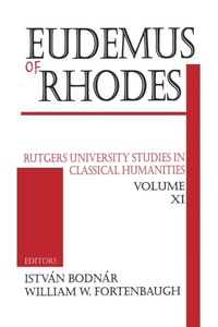 Enlarge image Cover: Eudemus of Rhodes - Routledge