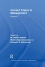 Cover: Current Topics in Management - Routledge