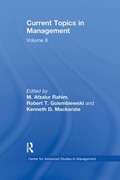 Cover: Current Topics in Management - Routledge