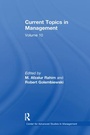 Cover: Current Topics in Management - Routledge