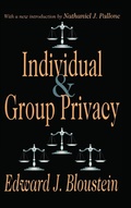 Cover: Individual and Group Privacy - Routledge