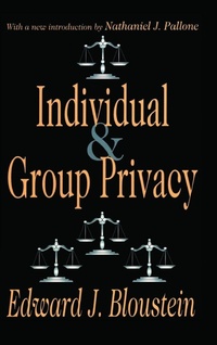Enlarge image Cover: Individual and Group Privacy - Routledge