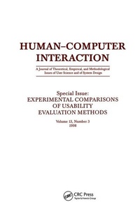 Enlarge image Cover: Experimental Comparisons of Usability Evaluation Methods - CRC Press