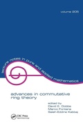 Cover: Advances in Commutative Ring Theory - CRC Press