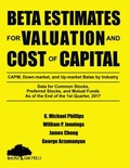 Cover: Beta Estimates for Valuation and Cost of Capital, As of the End of 1st Quarter, 2017 - Walnut Oak Press