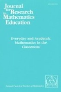 Cover: Everyday and Academic Mathematics in the Classroom, JRME Monograph #11 - National Council of Teachers of Mathematics,U.S.