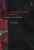 Cover: Soft Law and Public Authorities - Hart Publishing