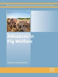 Cover: Advances in Pig Welfare - Woodhead Publishing
