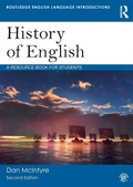 Cover: History of English - Routledge