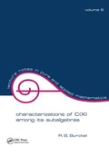 Cover: Characterization of C(x) among its Subalgebras - CRC Press