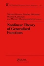 Cover: Nonlinear Theory of Generalized Functions - Routledge