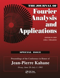 Enlarge image Cover: Journal of Fourier Analysis and Applications Special Issue - CRC Press