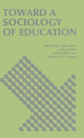 Cover: Toward a Sociology of Education - Routledge