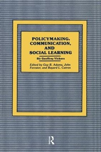 Enlarge image Cover: Policymaking, Communication, and Social Learning - Routledge