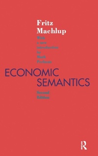 Enlarge image Cover: Economic Semantics - Routledge