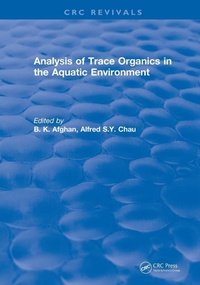 Bild vergrößern Bild: Analysis of Trace Organics in the Aquatic Environment - CRC Press