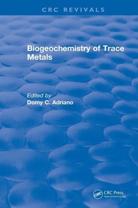 Enlarge image Cover: Biogeochemistry of Trace Metals - CRC Press