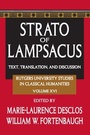Cover: Strato of Lampsacus - Routledge