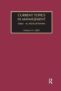 Enlarge image Cover: Current Topics in Management - Routledge