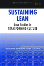 Cover: Sustaining Lean - CRC Press