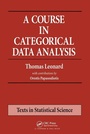 Cover: A Course in Categorical Data Analysis - CRC Press
